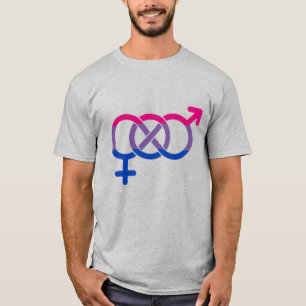 T-shirt Symbole de genre bisexuel