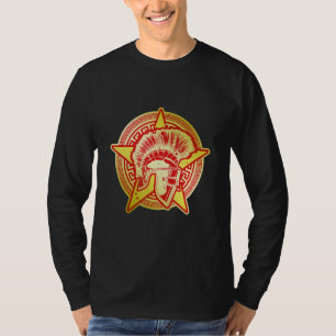 T-shirt Symbole de Gladiateur Casque Guerrier Grec Spartan