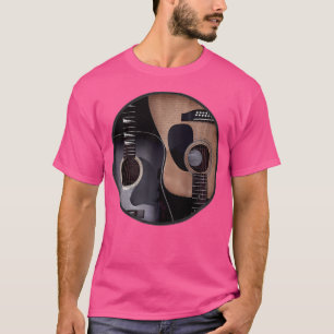 T-shirt Symbole de guitare acoustique Yin Yang