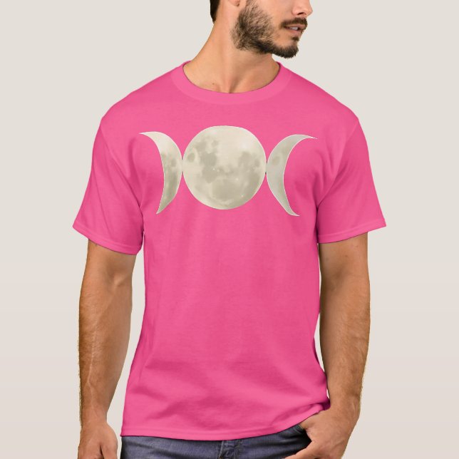 T-shirt Symbole de la Déesse Triple Lune (Devant)