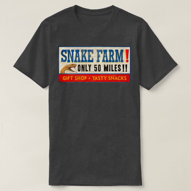 T-shirt SYMBOLE DE LA FERME DES serpents À 5 Milles  (Design devant)