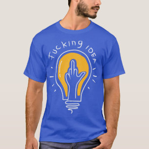 T-shirt Symbole de la lampe de mauvaise idée