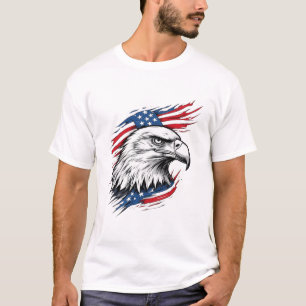 T-shirt Symbole de la Liberté – Aigle à tête blanche avec