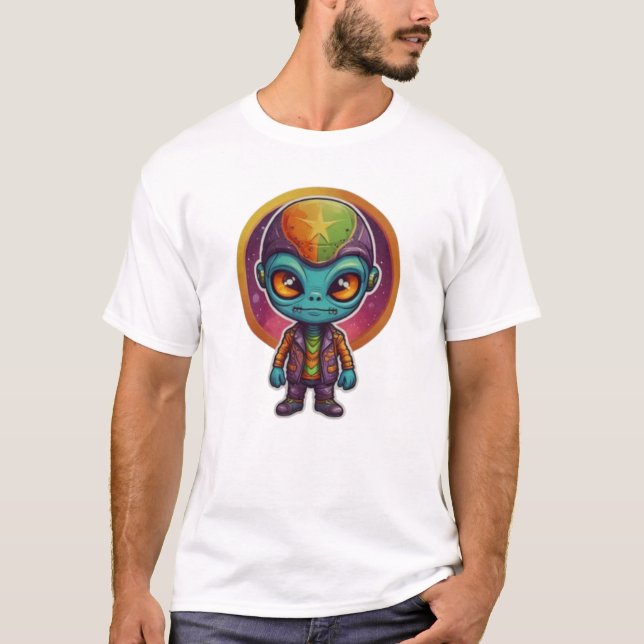 T-shirt SYMBOLE DE LA PAIX Alien (Devant)