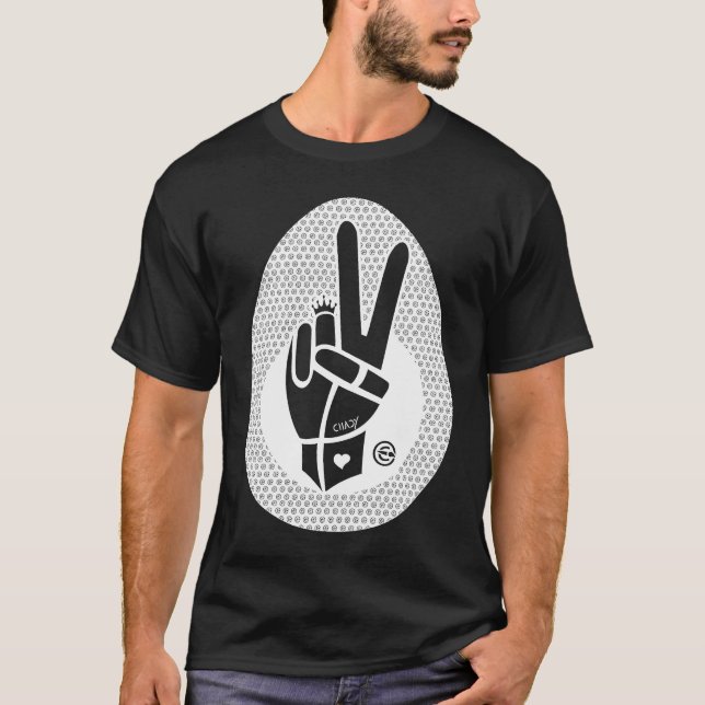 T-SHIRT SYMBOLE DE LA PAIX D'ABORD BLANC (Devant)
