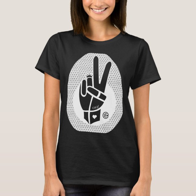 T-SHIRT SYMBOLE DE LA PAIX D'ABORD BLANC (Devant)