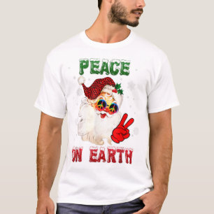T-shirt SYMBOLE DE LA PAIX Joyeux Noël Chapeau de Noël