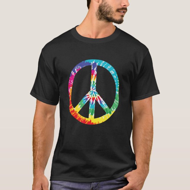 T-shirt SYMBOLE DE LA PAIX Tie Dye (Devant)