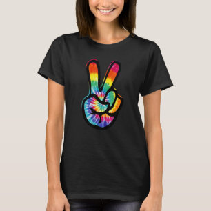 T-shirt SYMBOLE DE LA PAIX Tie Dye Hippie Costume 60s les