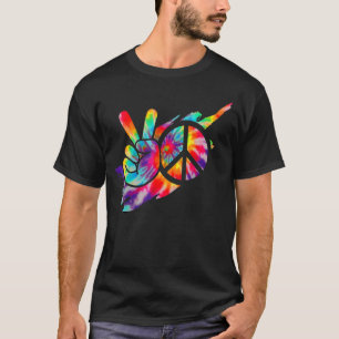 T-shirt SYMBOLE DE LA PAIX Tie Dye Pour Hommes Femmes Enfa