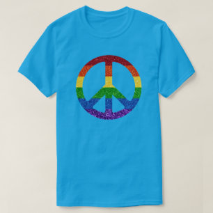 T-shirt SYMBOLE DE LA Parties scintillant LGBT arc-en-ciel