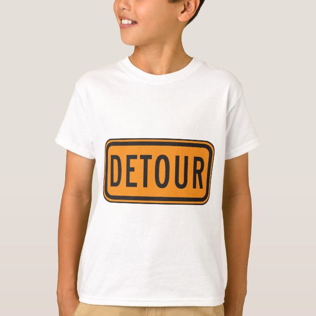 T-shirt Symbole de la route Detour (Devant)