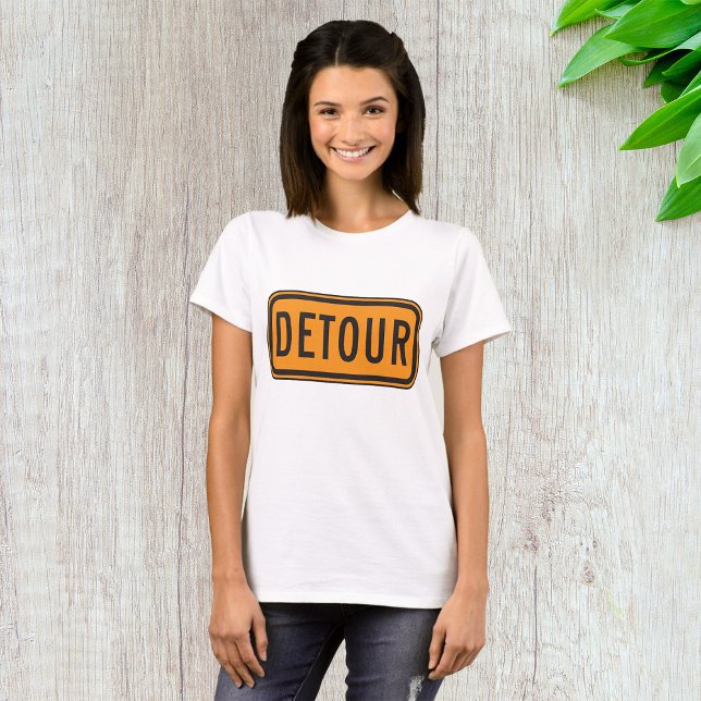 T-shirt Symbole de la route Detour (Créateur téléchargé)
