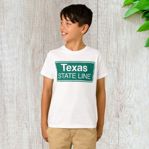 T-shirt SYMBOLE DE LA ROUTE DU Texas State Line