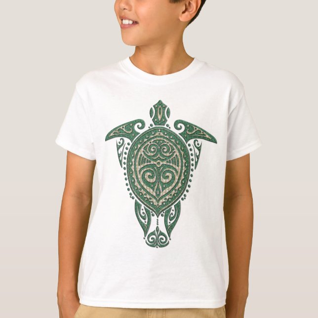 T-shirt Symbole de la tortue de mer chamanique + vos idées (Devant)