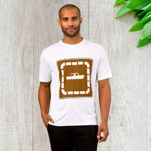 T-shirt Symbole de la zone de lancement de bateau