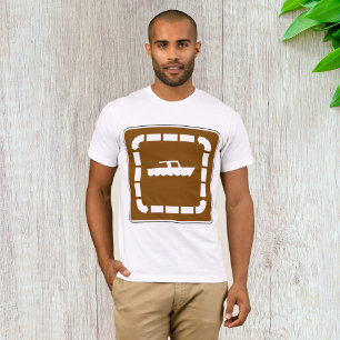 T-shirt Symbole de la zone de lancement de bateau