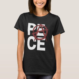 T-shirt Symbole de l'anarchie de la paix Manifestation de
