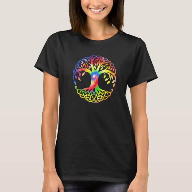 T-shirt Symbole de l'arbre de vie Couleur 1 (Devant)