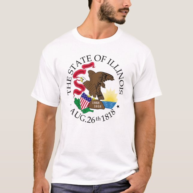 T-shirt Symbole de l'Illinois (Devant)
