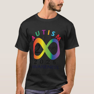 T-shirt Symbole de l'infini arc-en-ciel u2013 Neurodiversi