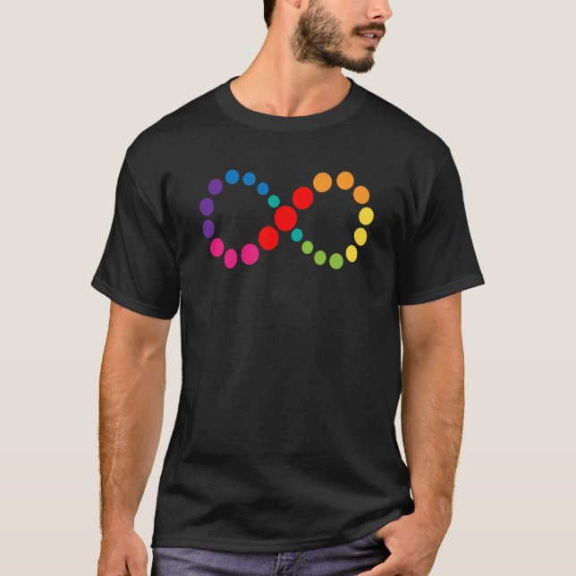 T-shirt Symbole de l'infini de l'autisme (Devant)