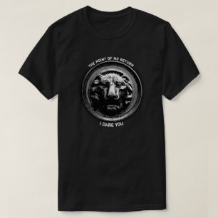 T-shirt Symbole de lion antique en noir et blanc