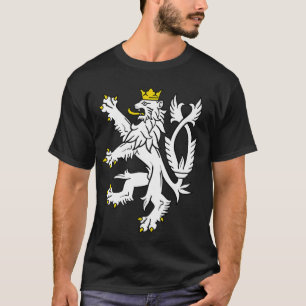 T-shirt Symbole de lion bohème P République tchèque