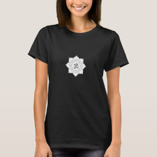 T-shirt Symbole de l'Om de fleurs Lotus