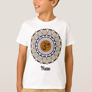 T-shirt Symbole de l'Om de Yoga de Mandala Spirituelle Vio