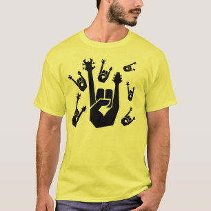 T-shirt Symbole de main de roche
