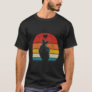 T-shirt Symbole de main K-Pop He K-Drama Fan coréen Pop