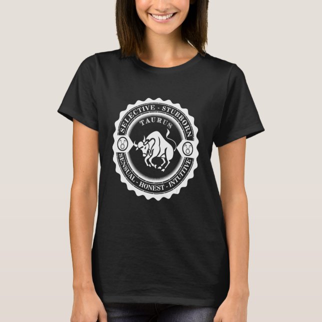 T-shirt Symbole de naissance Taurus Zodiac 2 (Devant)