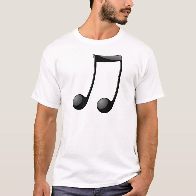 T-shirt symbole de note de musique (Devant)