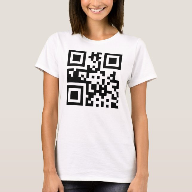 T-shirt Symbole ☮ de paix — Code QR (Devant)