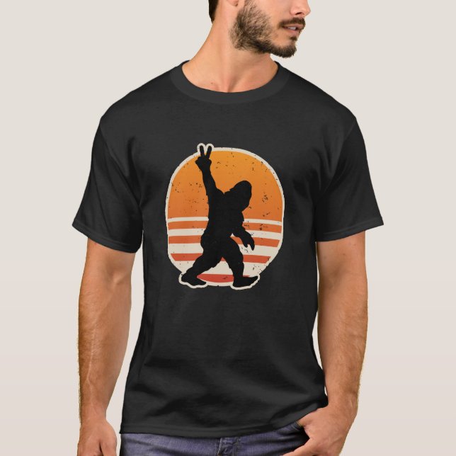 T-shirt Symbole de paix de Bigfoot (Devant)
