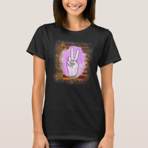 T-shirt Symbole de paix de la Victoire Treehugger Hippie G