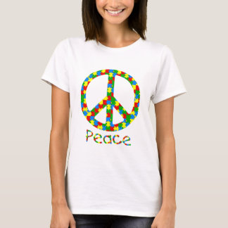 T-shirt Symbole de paix de l'autisme
