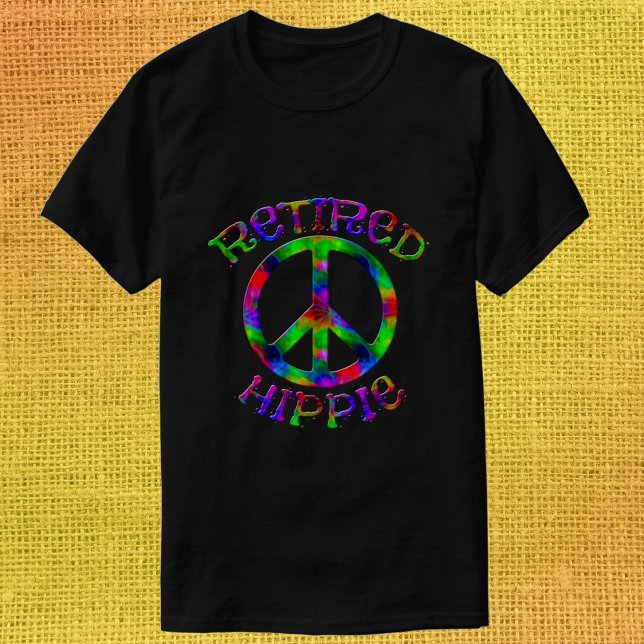 T-shirt Symbole de paix Hippie retraité de la teinture de  (Créateur téléchargé)