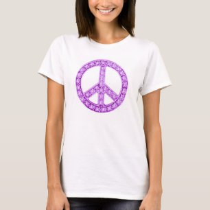 T-shirt Symbole de paix Joyaux pourpres