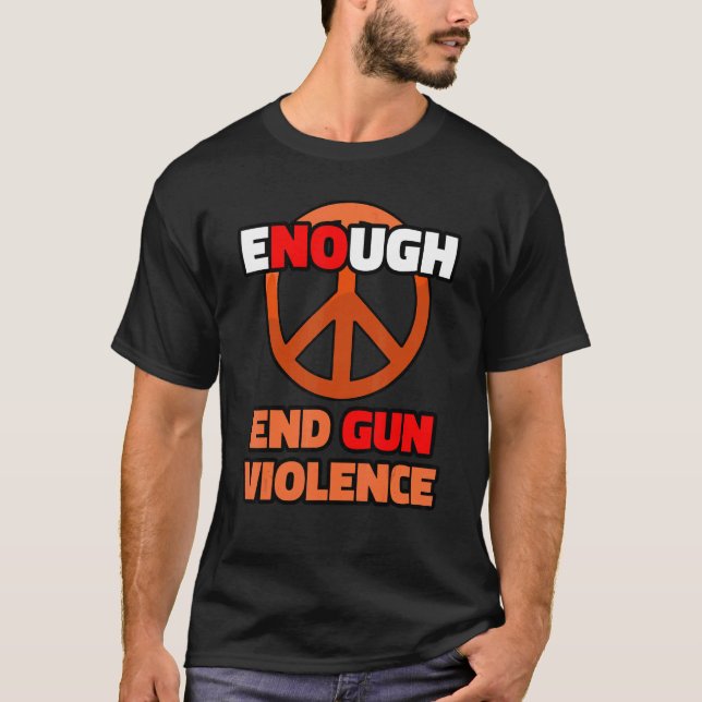 T-shirt Symbole de Paix Orange 3 (Devant)