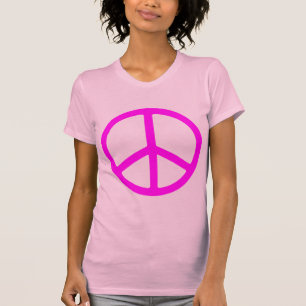 T-shirt Symbole de paix rose pâle