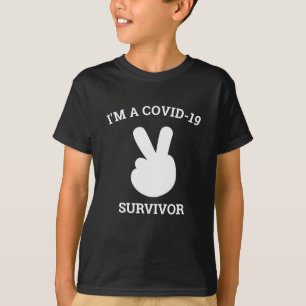 T-shirt Symbole de paix Survivor Virus Corona