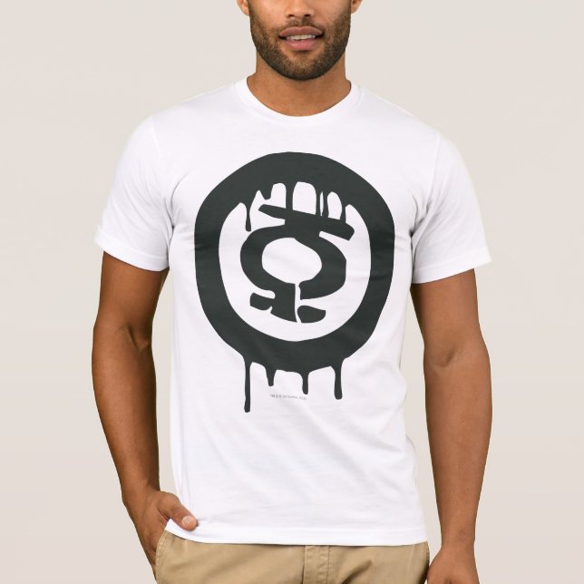 T-shirt Symbole de peinture à lanterne verte (Devant)