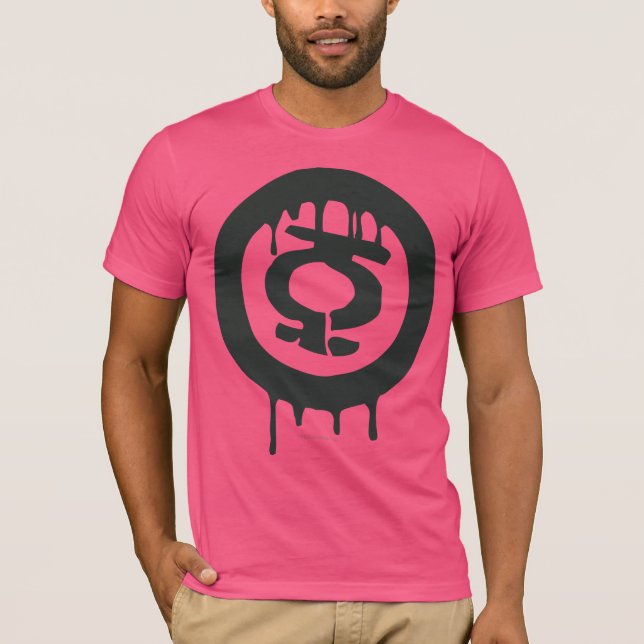 T-shirt Symbole de peinture à lanterne verte (Devant)