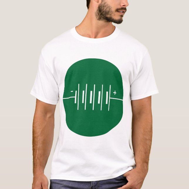 T-shirt Symbole de piles encerclées (Devant)