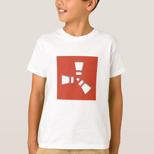 T-SHIRT SYMBOLE DE POINTE ÉVITÉ SUR L'OMBRE ROUGE (Devant)