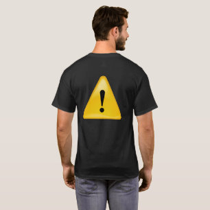 T-shirt Symbole de précaution pour la sécurité de moto