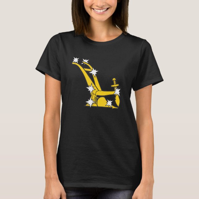 T-shirt Symbole de pression étoilée (Devant)