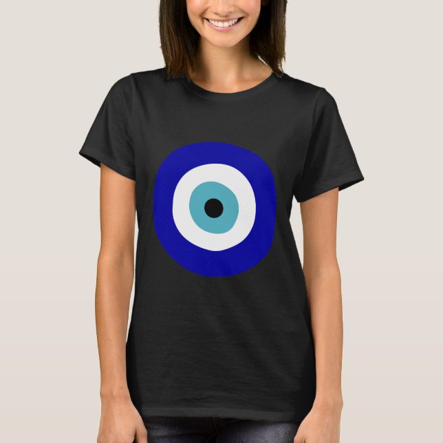 T-shirt Symbole de protection OEil bleu (Devant)